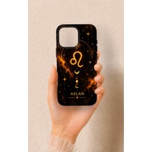 Vip Case iPhone 16 Pro Max Uyumlu Aslan Burcu Temalı Desenli Silikon Kılıf