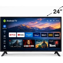 Mediastar 24" 61 Ekran Uydu Alıcılı Android Smart LED Tv