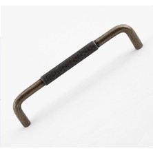 Odea Uber Tırtıklı Antik Sarı Metal Kulp 160 mm 16 cm Mobilya Çekmece Mutfak Dolabı Dolap Modern Kapak