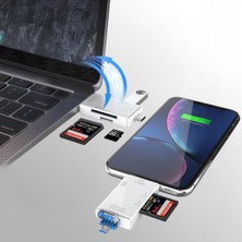 Wisipi Store 6 In 1 Kart Okuyucu Adaptör Usb-Otg Hub Type-C