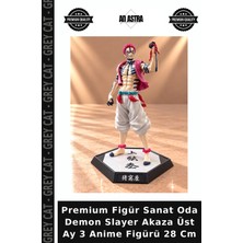 Grey Cat Premium Figür Sanat Oda Demon Slayer Akaza Üst Ay 3 Anime Figürü 28 cm