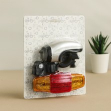 Urfakent 5 LED Sinyalli Pilli Bisiklet Işığı (2-In-1 Stop Lambası)