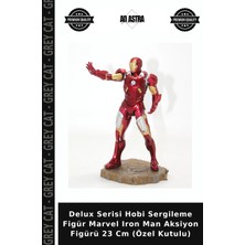 Grey Cat Delux Serisi Hobi Sergileme Figür Marvel Iron Man Aksiyon Figürü 23 cm (Özel Kutulu)