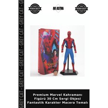Grey Cat Premium Marvel Kahramanı Figürü 30 cm Sergi Objesi Fantastik Karakter Macera Temalı