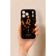 Vip Case iPhone 17 Pro Max Uyumlu Aslan Burcu Temalı Desenli Silikon Kılıf