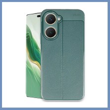 Yuva Izi Vivo Y18 Uyumlu Kılıf Auto Focus Kapak - Koyu Yeşil Ajs