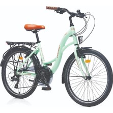 Corelli Glowie 24 Jant 41CM Green Cooper Yeşil Bakır Şehir Bisikleti