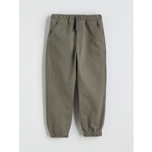 LC Waikiki Lcw Kids Haki Beli Lastikli Erkek Çocuk Jogger Pantolon