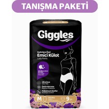 Giggles Lady Pants Yetişkin Kadınlara Özel Emici Külot Bez Medium Bel Ölçüsü 70-105CM 9'lu 3 Paket 27 Adet