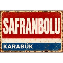 Lucena Safranbolu Karabük Retro Metal Tabela Vintage Dekoratif Duvar Panosu 15X20 cm