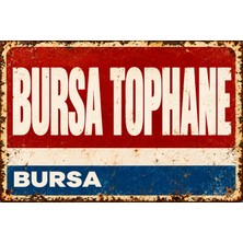Lucena Bursa Tophane Retro Vintage Eskitme Metal Duvar Tablosu Dekoratif Nostaljik Tabela 15X20 cm