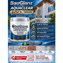 Bauglanz Aquaclear Şeffaf Su Yalıtımı - Kristal Netliğinde Sıvı Izolasyon - 1LT