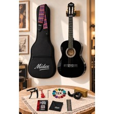 Midex CG-36BK-PAK Kaliteli 36 Inç 3/4 Juniur Çocuk Gitarı 8-12 Yaş Arası (Çanta Askı Pena Metod)