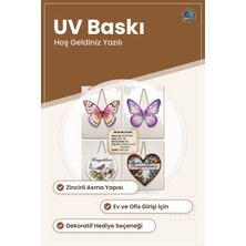 Hoş Geldiniz Kapı Süsü Zincirli Ev Giriş Dekorasyonu Ofis Için Dekoratif Hediye Askı