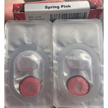 Ksseye Spring Pink 12 Ay Kullanım Süreli 1 Yıllık Solüsyon ve Lens Kabı Hediyeli