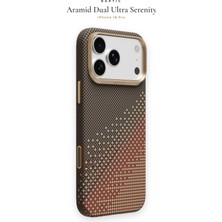 iPhone 18 Pro Kılıf M-Safe Özellikli Raptic Aramid Dual Ultra Serenity Serisi Karbon Kahverengi