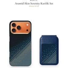 iPhone 18 Pro Kılıf Raptic 2in1 Bundle Kit Aramid Skin Serenity Serisi Kartlık ve Karbon Kapak Laciv