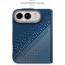 iPhone Duo Uyumlu Kılıf M-Safe Şarj Özellikli Raptic Aramid Skinpro Serenity Serisi Kapak Lacivert