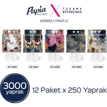 Papia Home Asmalı Havlu 3000 Yaprak
