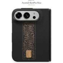 iPhone Duo Kılıf M-Safeli Raptic Aramid Skinpro Rise 24 Ayar Altın Kaplamalı Karbon Kapak Siyah