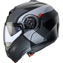 Caberg Duke Evo Matt Black-Grey Motosiklet Kaskı Çene Açılır Güneş Vizörlü Motorcu Kask