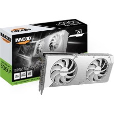 INNO3D Geforce Rtx 5060 Tı Twın X2 Oc Whıte 8gb Gddr7 128BIT Dlss 4 Ekran Kartı