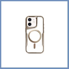 Yuva Izi iPhone 11 Uyumlu Kılıf Boyi Magsafe Silikon Kapak - Çöl Titanyum Ajs