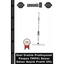 Armoris Özel Üretim Profesyonel Paspas TMP01 Beyaz Döner Başlık Pratik Ofis