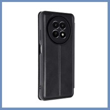 Yuva Izi Realme 12 5g Uyumlu Kılıf Flip Cover - Siyah Ajs