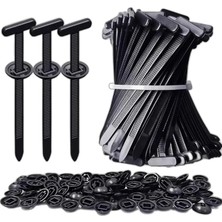 Orret Home 30 Parça T Başlı Plastik Araç Sabitleme Kelepçesi, Naylon Kablo Bağı Klips Seti, Araç Panel Tampon Sabitleme Klipsi, Kendinden Kilitli Otomotiv Kelepçe