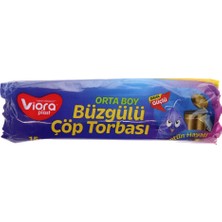 Viora Büzgülü Kokulu Orta Boy Neptün Çöp Poşeti 15 Ad. VRP-127 1 Adet