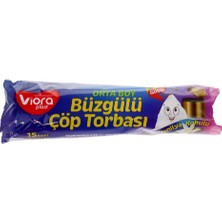 Viora Büzgülü Kokulu Orta Boy Vanilya Çöp Poşeti 15 Ad. VRP-128 1 Adet