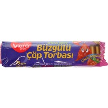 Viora Büzgülü Kokulu Orta Boy Çilek Çöp Poşeti 15 Ad. VRP-122 1 Adet