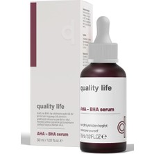 Quality Life Aha Bha Serum Canlandırıcı Cilt Tonu Eşitleyici Kırmızı Peeling Cilt Serumu