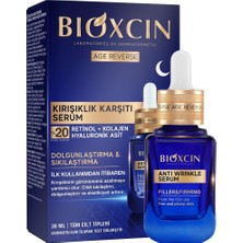 Bioxcin Age Reverse Gece Serumu 30 ml –%20 Retinol, Kolajen, Hyaluronik Asit ve Bitkisel Kompleks Iç