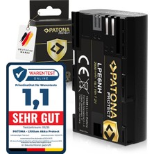 Patona Protect V1 LP-E6NH Pil 2250 Mah 16.2 Wh 7.2V Kaliteli Pil, Ntc Sensörlü ve V1 Muhafazalı, Akı