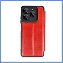 Yuva Izi General Mobile Era 50 Kılıf Flip Cover - Kırmızı Ajs