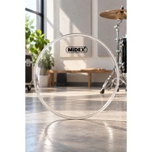 Midex DR-12R Şeffaf Renk 12 İnç Alto Bateri Davul Derisi Drumhead 12'' inch (30.48 cm)