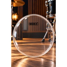 Midex DR-13R Şeffaf Renk 13 İnç Tom Bateri Davul Derisi Drumhead 13'' inch (33.02 cm)
