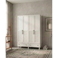 Ozmira Home Levisa 4 Kapılı Mdf Gardırop