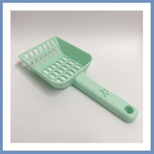 Yuva Izi 3D Baskı Kedi Kumu Küreği - Geniş Hazneli Eleme Küreği-Mint Ajs