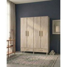 Ozmira Home Tina 4 Kapılı Mdf Gardırop