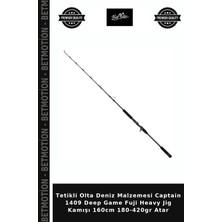 Tetikli Olta Deniz Malzemesi Captain 1409 Deep Game Fuji Heavy Jig Kamışı 160CM 180-420GR Atar