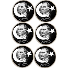 10 Kasım Rozeti Büyük Boy 58MM 6 Adet