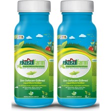 EkosolFarm Organik Sıvı Solucan Gübresi 2 x 1 Litre Konsantre Organik Sıvı Yaprak Gübre