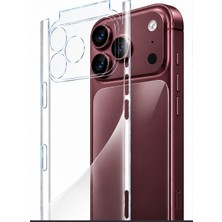CoverZone iPhone 18 Pro Max ile Uyumlu Şeffaf Arka Yüzey Koruyucu Kaplama, Ultra Ince Hafif Film, Çizik ve Sürtünme Koruması, Modele Özel Hassas Kesim, Orijinal Görünümü Koruyan Tasarım, Kolay Hizalama