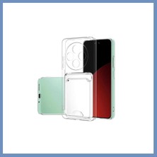 Yuva Izi Redmi 14C Uyumlu Kılıf Kart Şeffaf Silikon - Şeffaf Ajs
