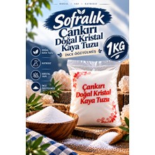 SETA Taş Değirmende Öğütülmüş Çankırı Doğal Kristal Kaya Sofra Tuzu 1 kg (Mavi Etiket)