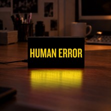 Gişe Arts Masa Lambası - Human Error (Insan Hatası.) 2 Adaptörlü Dekoratif & Hediyelik Lamba