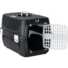 Natura Pet Eco Pet Carrier Plastik Kapaklı Taşıma Çantası No:2, 36,5 x 55 x 33 Cm, Siyah